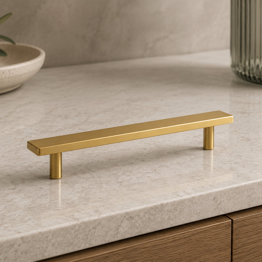 Auburn Bar Pull — Brushed Brass