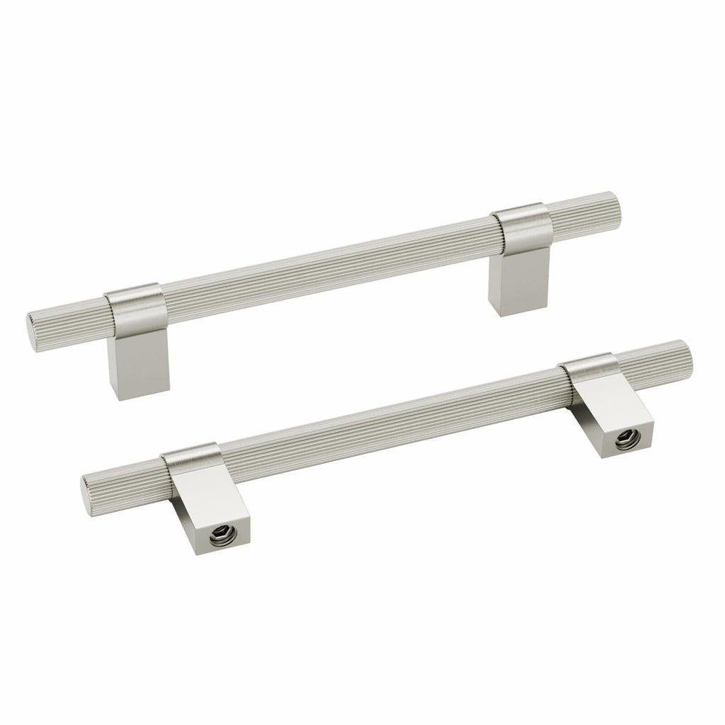Knurled Bar Pull — Satin Nickel