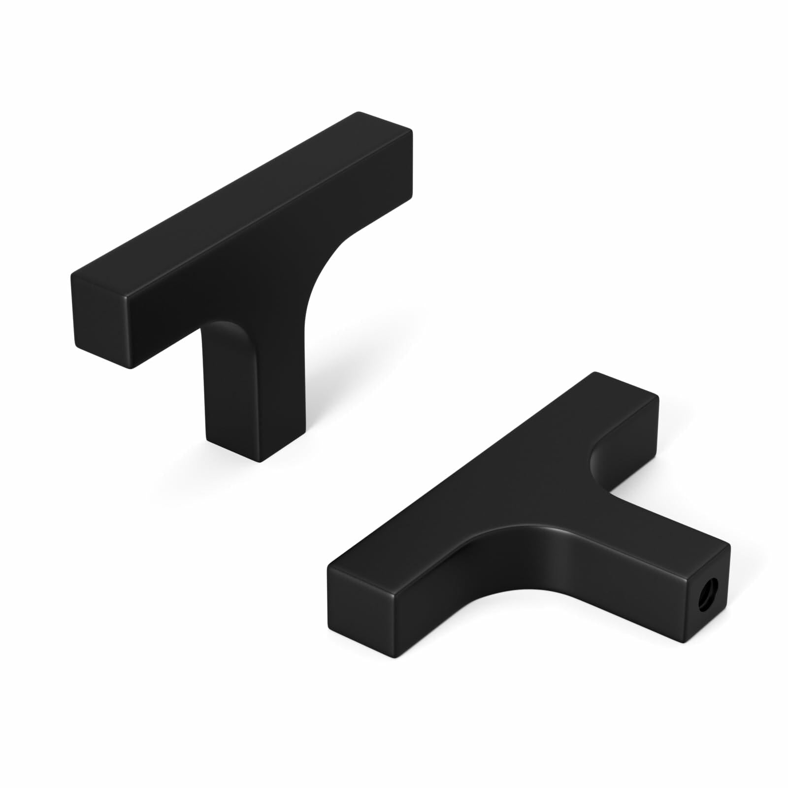 Square T-Bar Knob — Matte Black