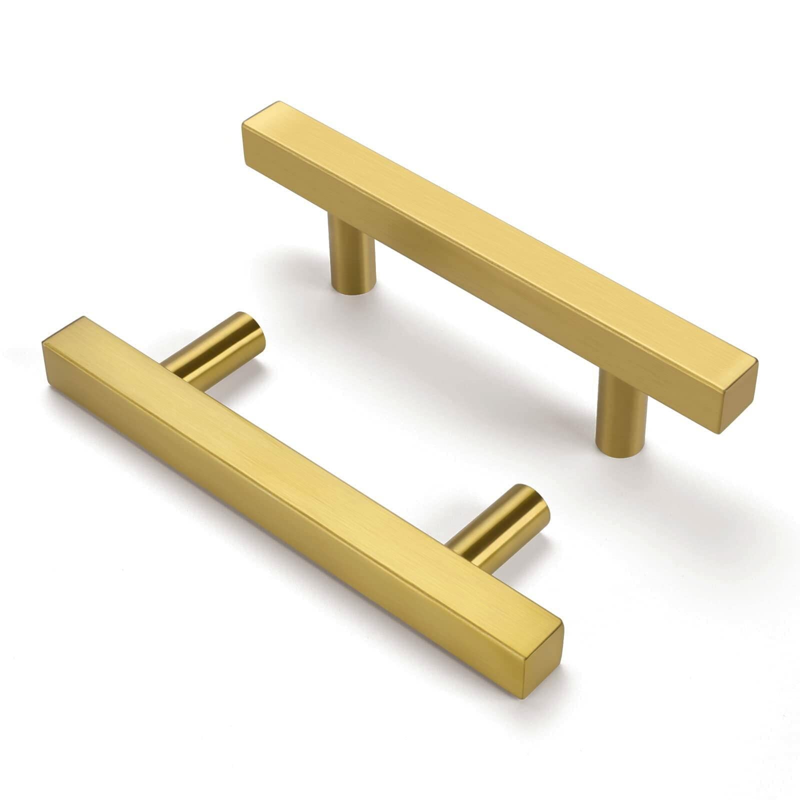 Linear Bar Pull — Brushed Brass