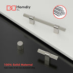 Knurled Bar Pull — Satin Nickel
